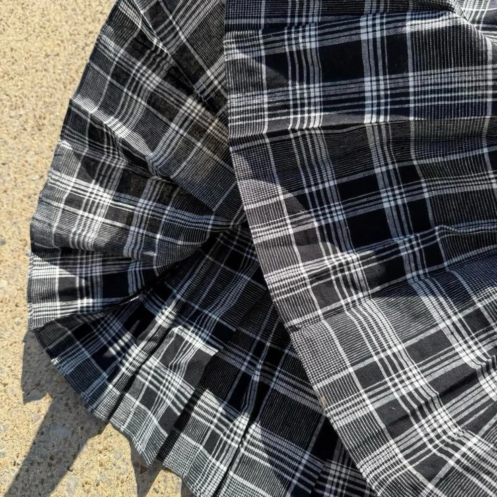 Anna sui uo plaid overall dress